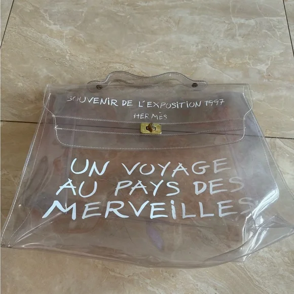 Hermes Transparent Clear Women's Bag Kelly - Picture 2 of 3